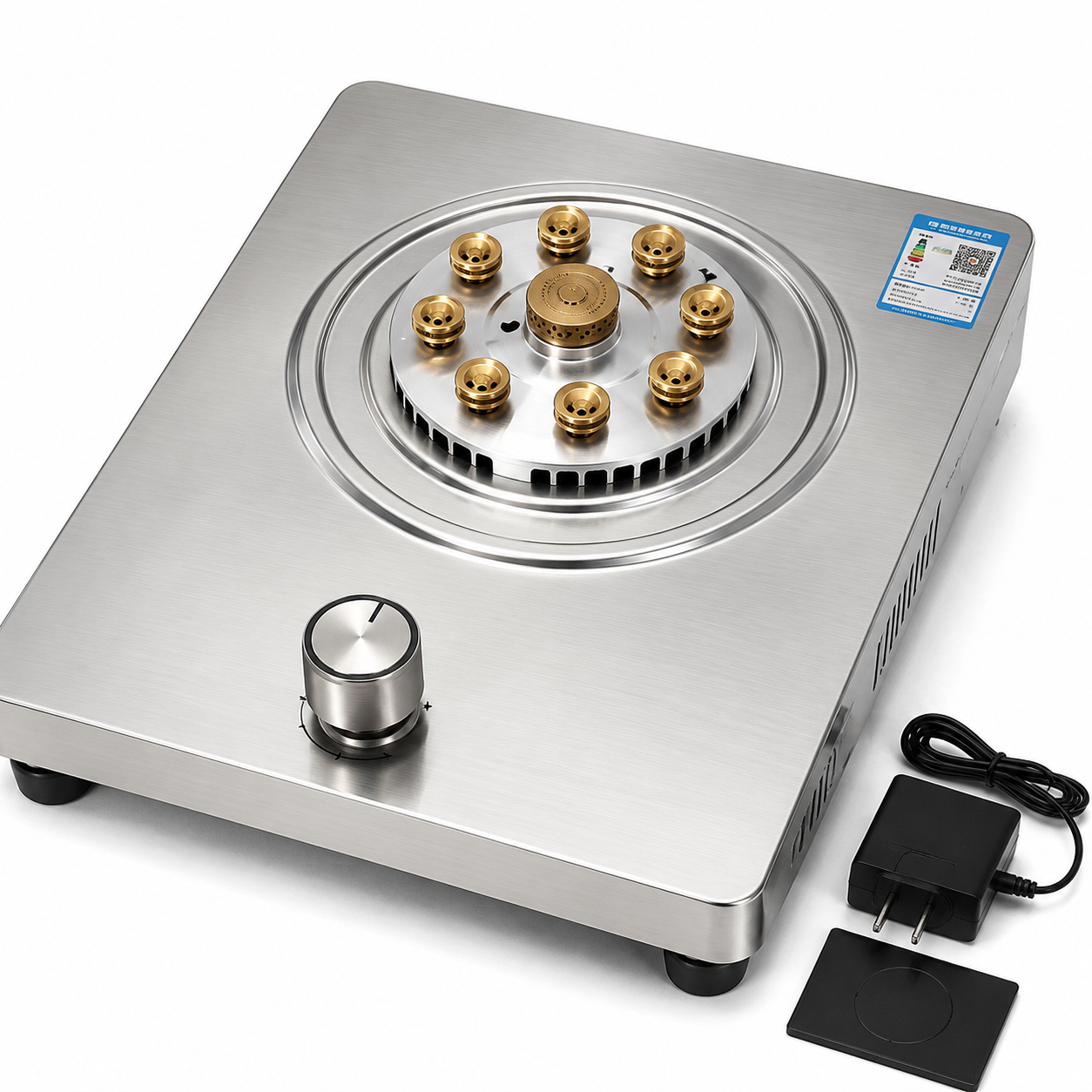 Stainless Steel Single Burner Gas Stove | Heavy Duty High Flame LPG Cooktop | Manual Ignition Kitchen Stove